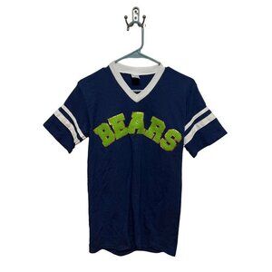 AUGUSTA Women Round Neck Tshirt Bears Short Sleeve Size S Blue